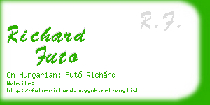 richard futo business card
