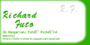 richard futo business card